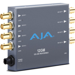 AJA 12GM 12G-SDI to/from SDI Muxer/DeMuxer
